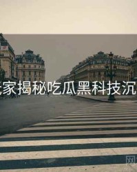 老玩家揭秘吃瓜黑科技沉浸版