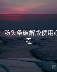 图解版：汤头条破解版使用心得全流程